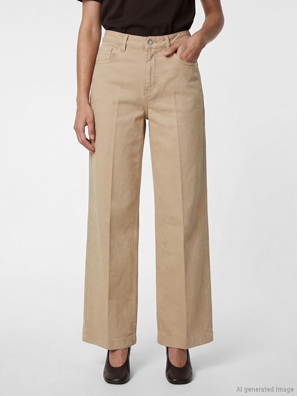 Wide Leg Women's Jeans-1