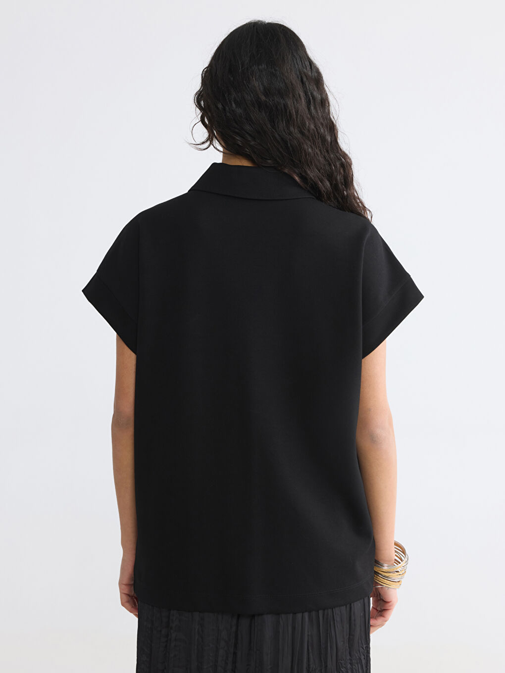 Short Sleeve Oversize Women's Shirt-3