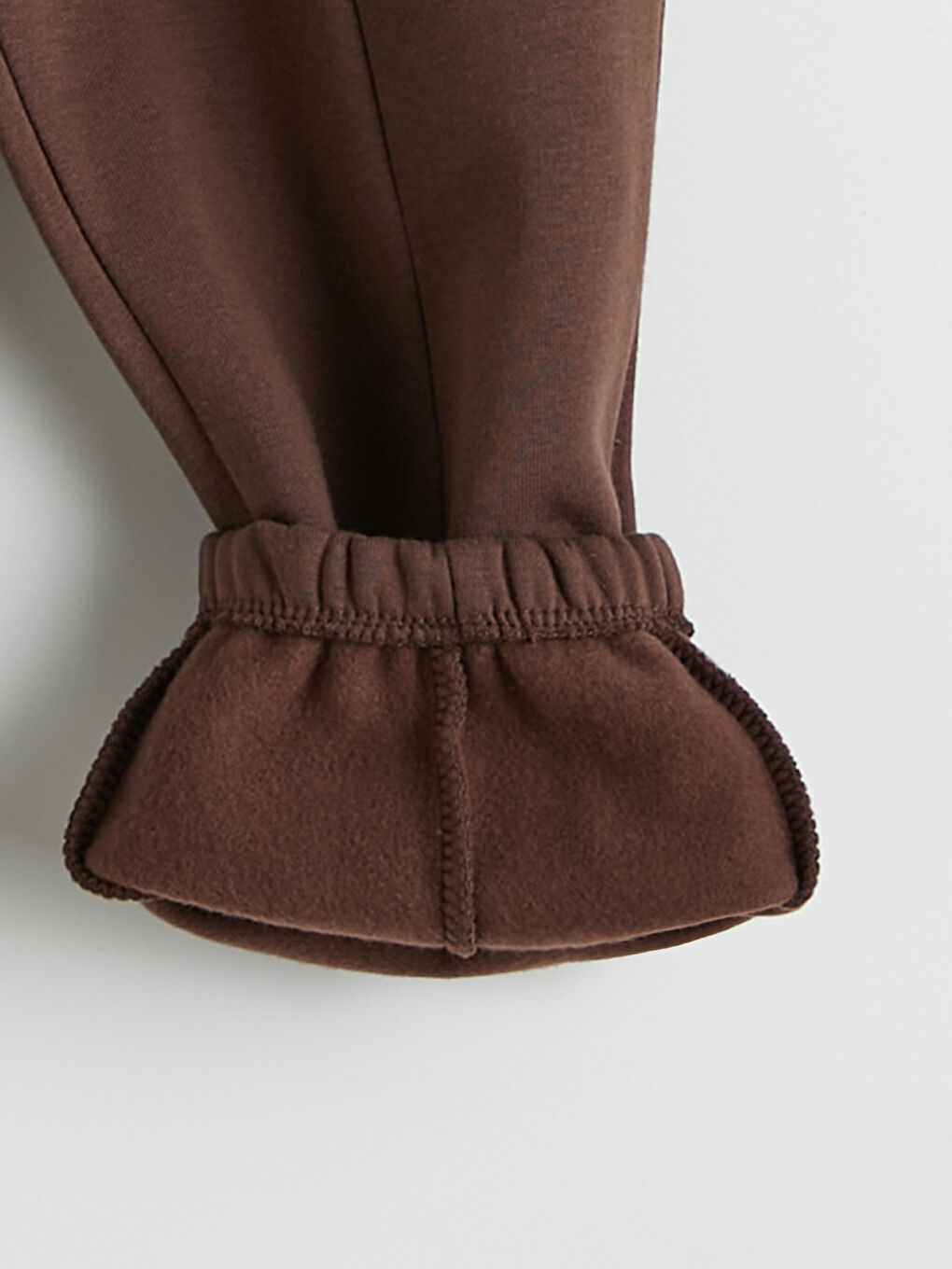 Kahverengi Beli Lastikli Erkek Çocuk Jogger Eşofman Altı-1