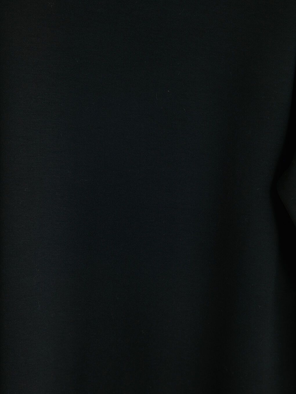 Siyah Bisiklet Yaka Kadın Sweatshirt Tunik-2