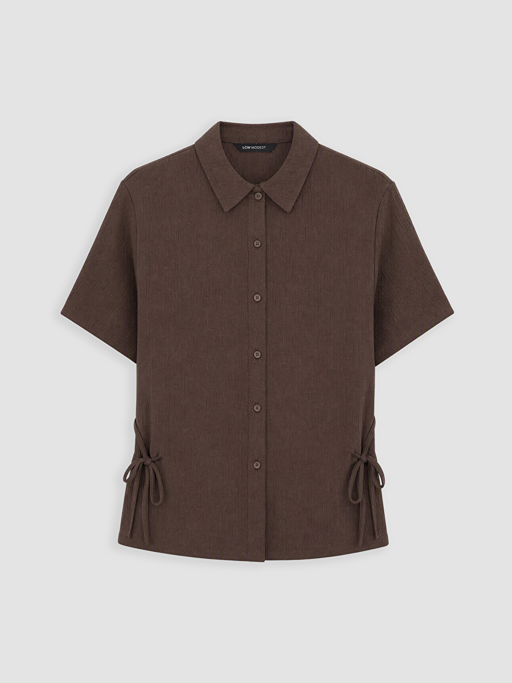Woman Brown Shirt