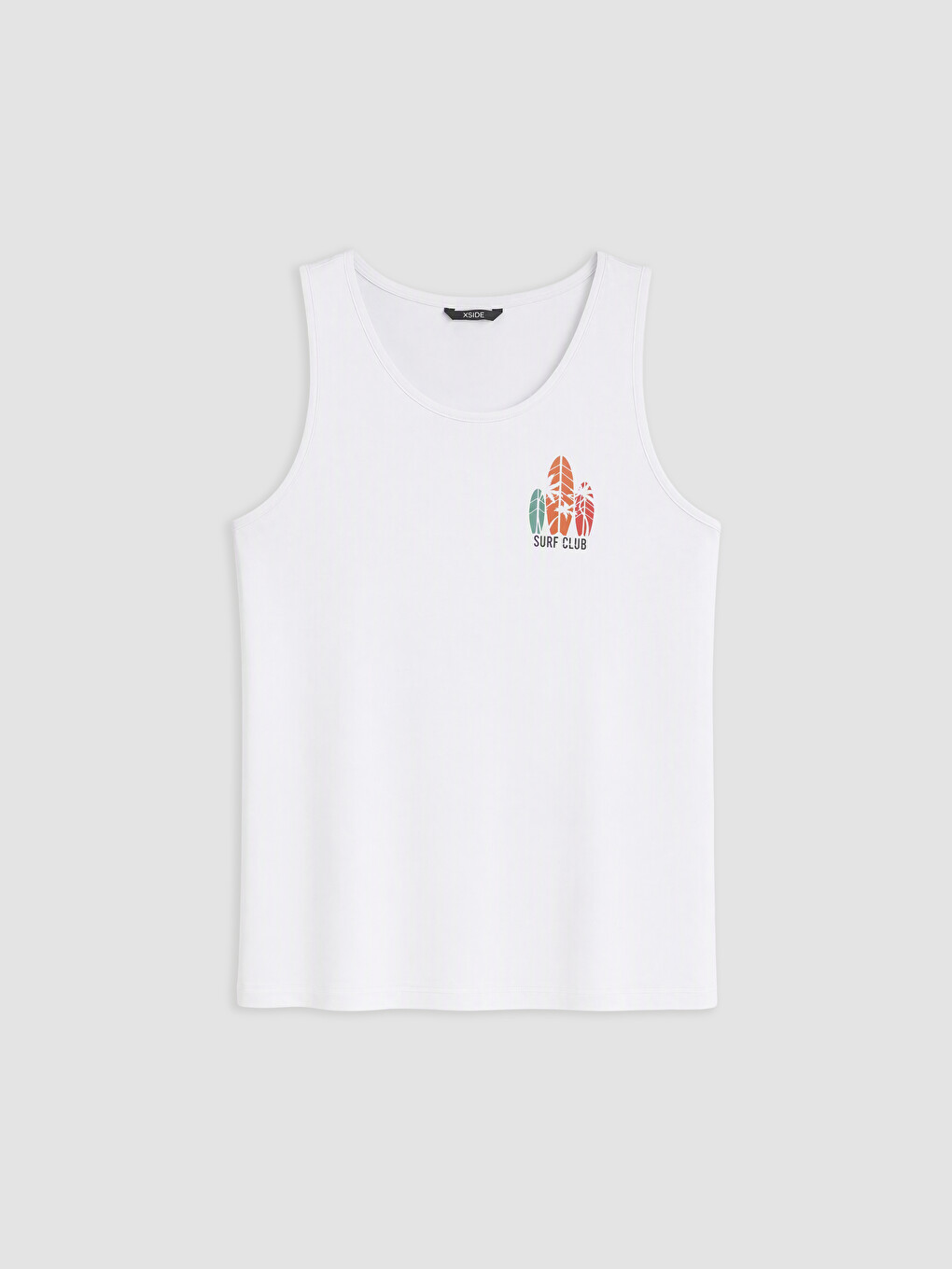 Man White Tank Top