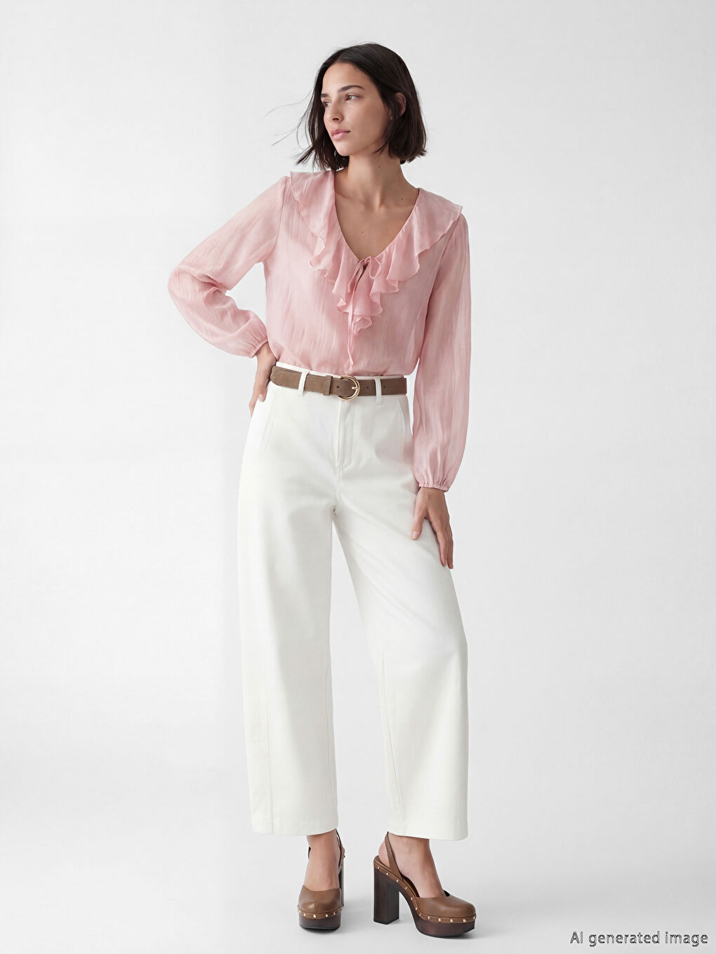 Regular Fit Damen-Gabardinehose