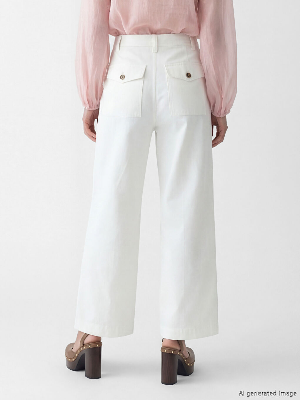 Regular Fit Damen-Gabardinehose-1