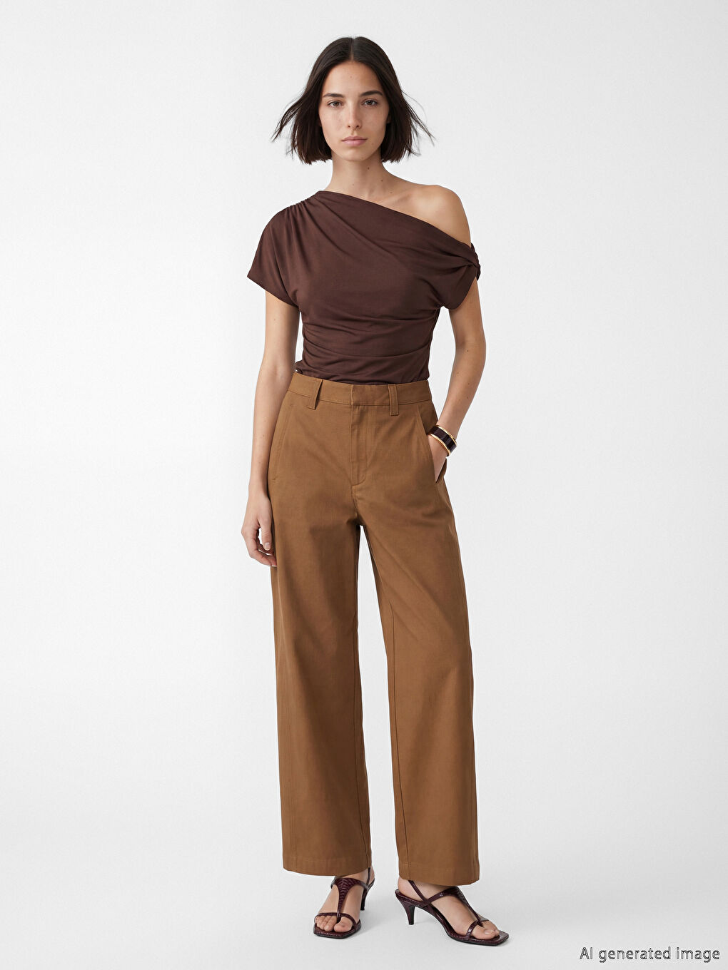 Regular Fit Damen-Gabardinehose