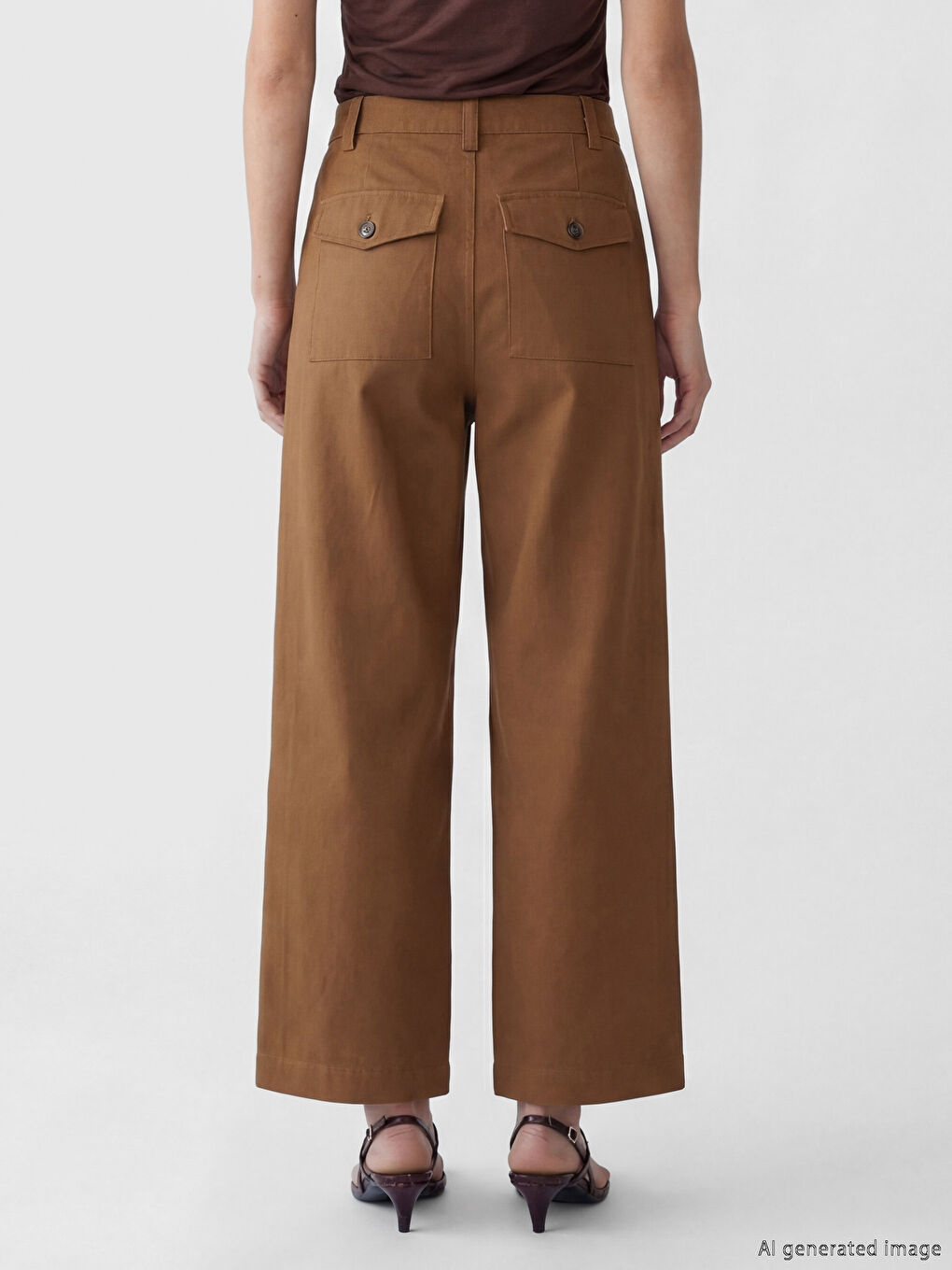 Regular Fit Damen-Gabardinehose-1