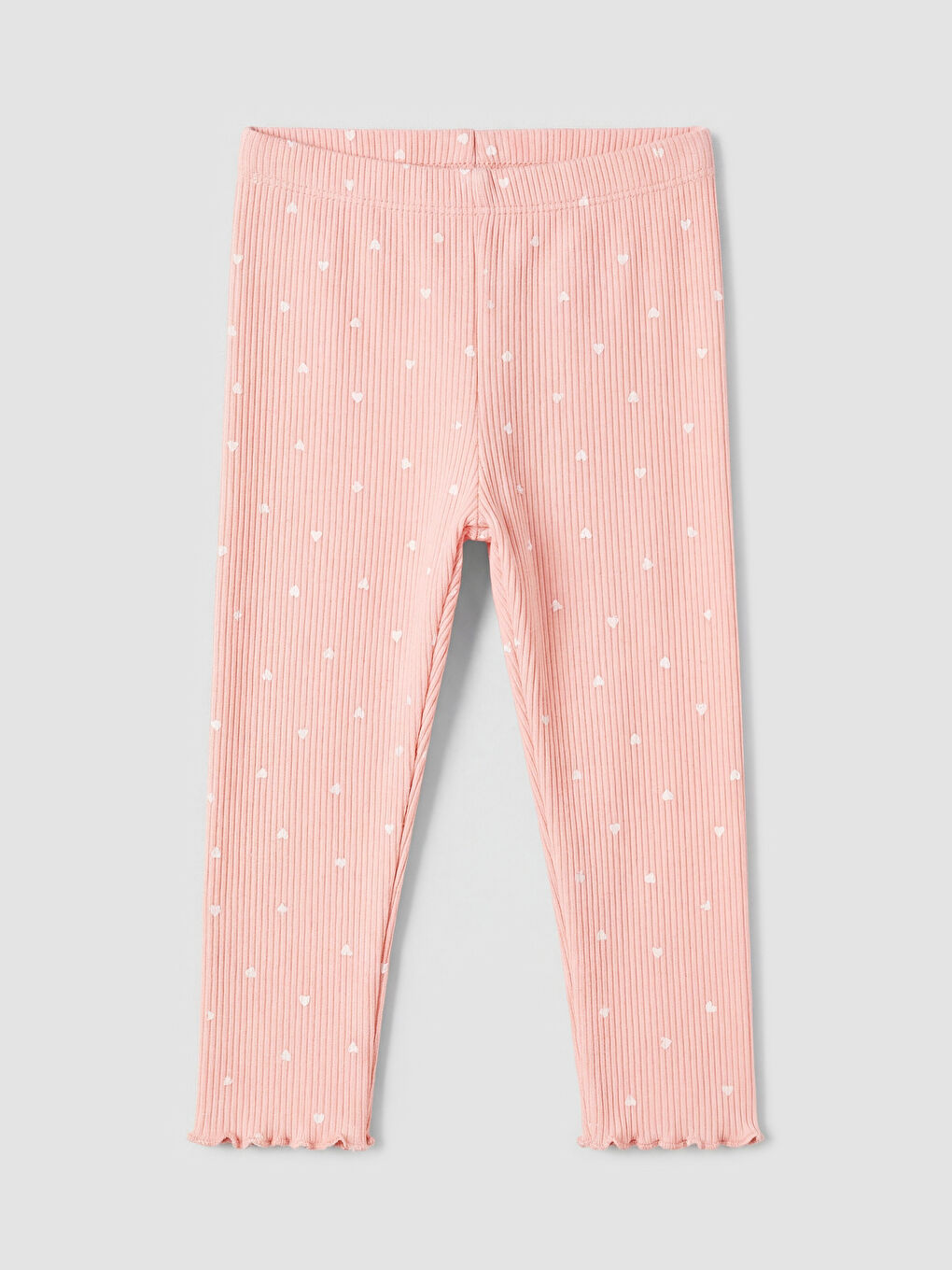 Pembe Baskılı Kız Bebek Bluz ve Tayt-2