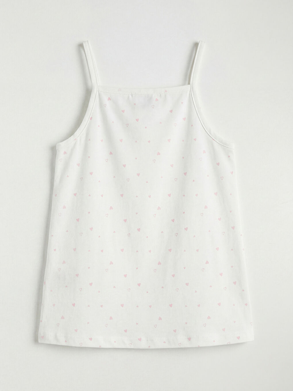 Ekru Kare Yaka Kız Çocuk Atlet 2'li-2