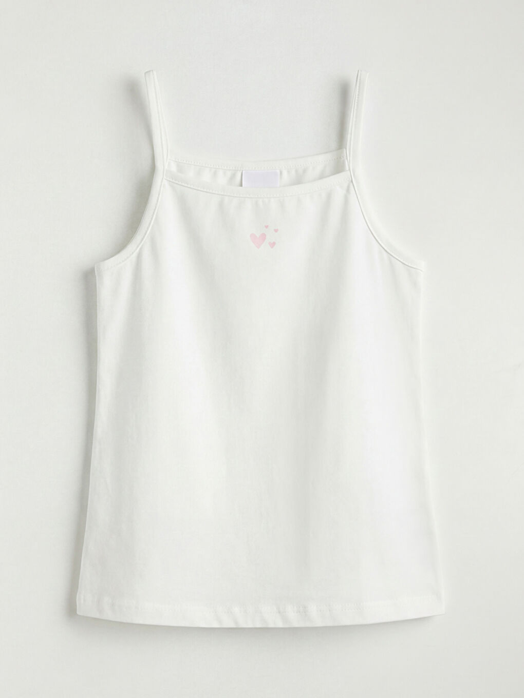 Ekru Kare Yaka Kız Çocuk Atlet 2'li-3