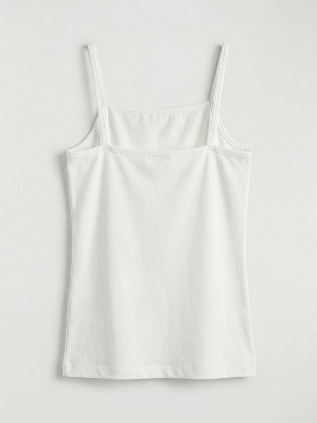 Ekru Kare Yaka Kız Çocuk Atlet 2'li-4