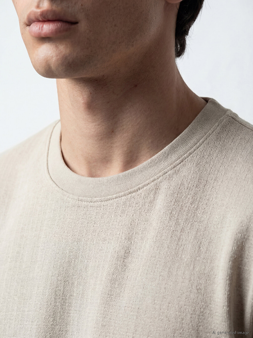 Crew Neck Men's Pyjamas Top-2