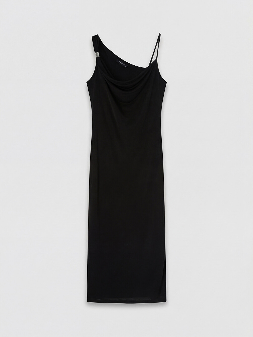 Cowl Neck Slit Bodycon Dress-4