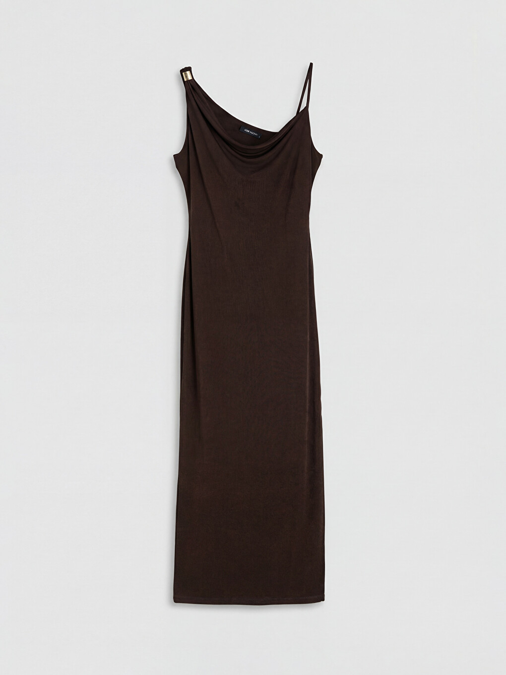 Cowl Neck Slit Bodycon Dress-4