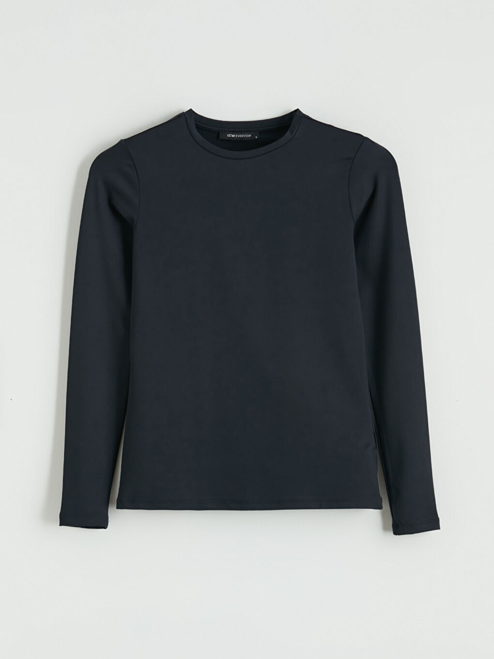 Siyah Bisiklet Yaka Kadın Body-4