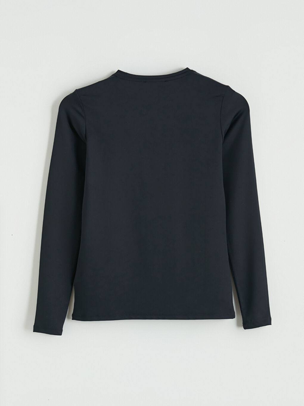 Siyah Bisiklet Yaka Kadın Body-6