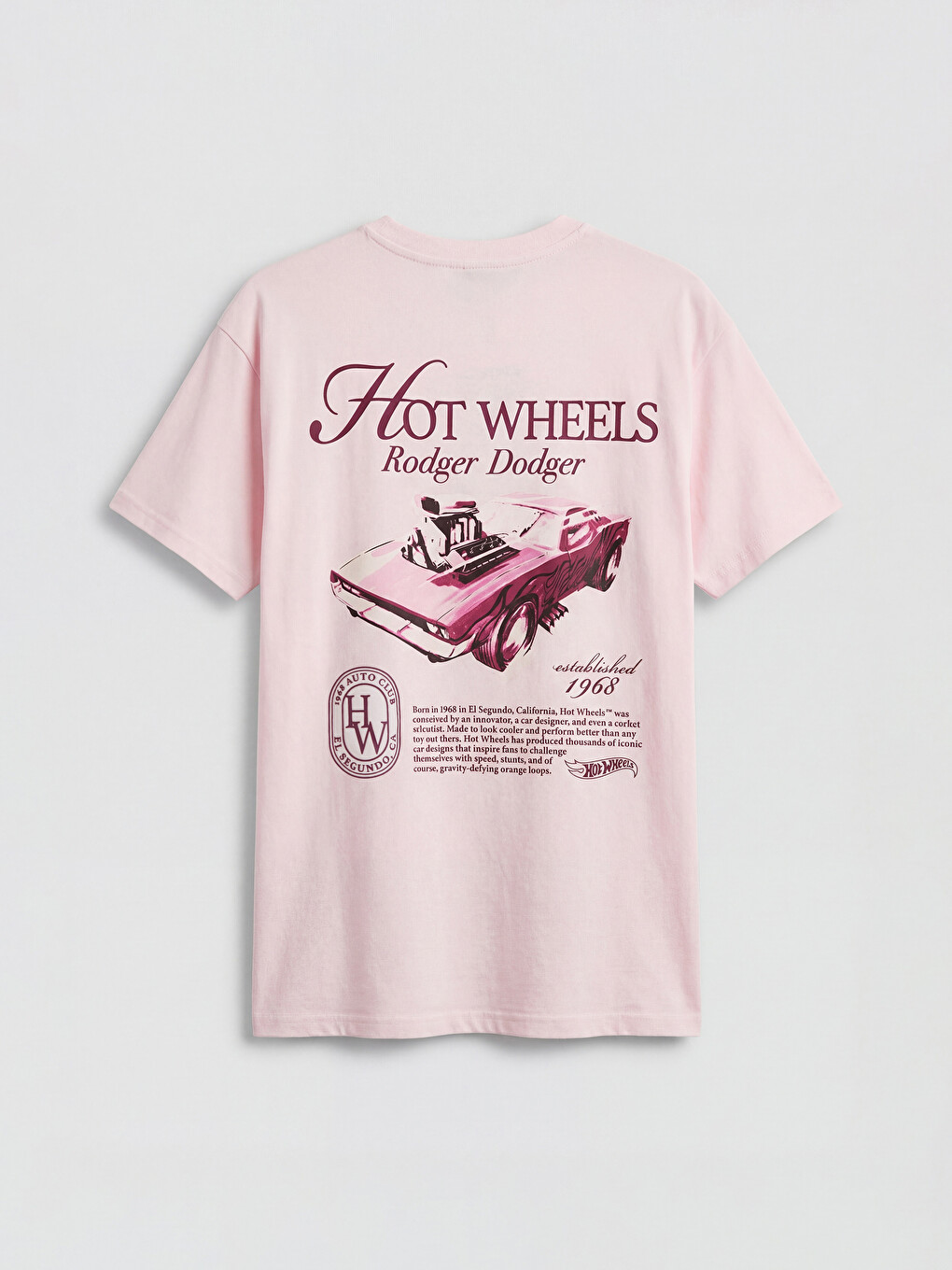 Hot Wheels Baskılı Kadın Tişört-5