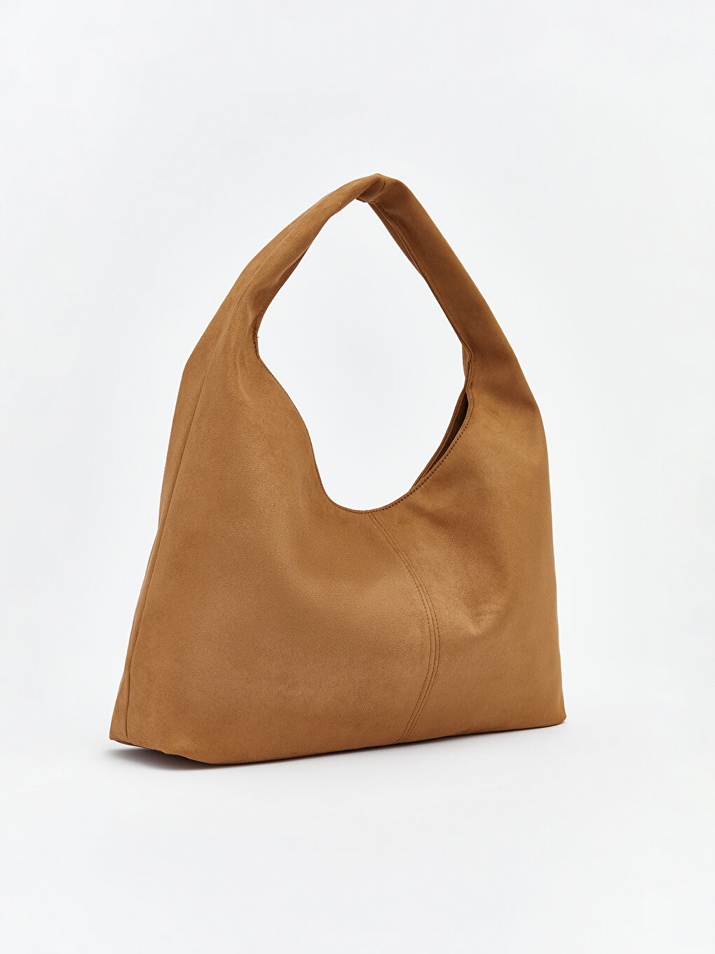 Kahverengi Kadın Süet Moon Çanta-1