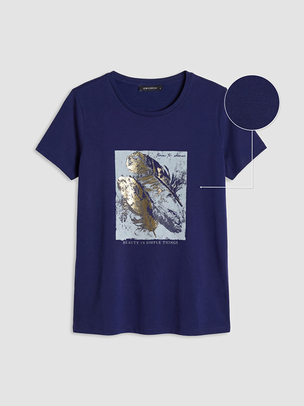 Bedrucktes 100% Baumwolle Damen T-Shirt-4