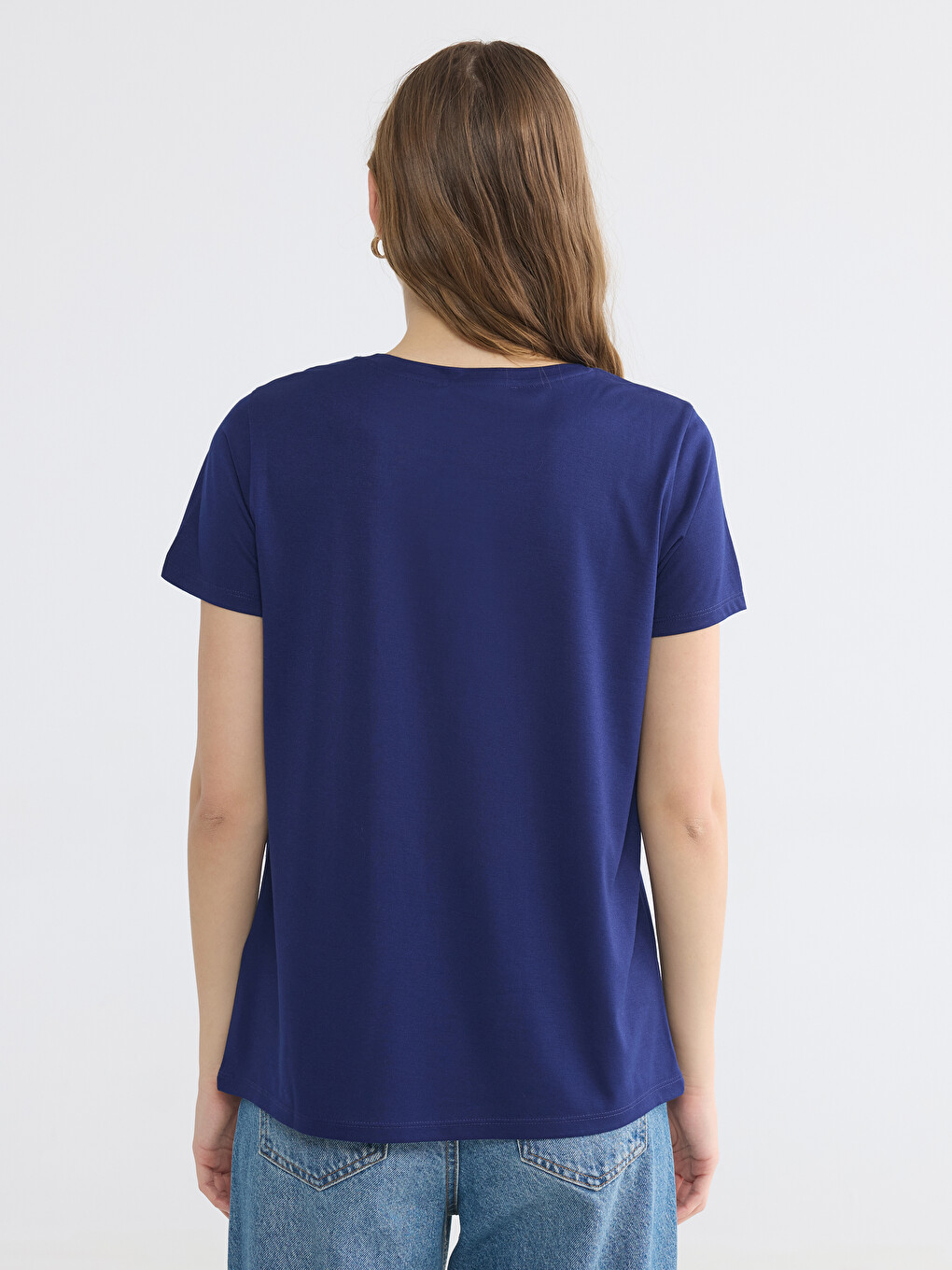 Bedrucktes 100% Baumwolle Damen T-Shirt-3
