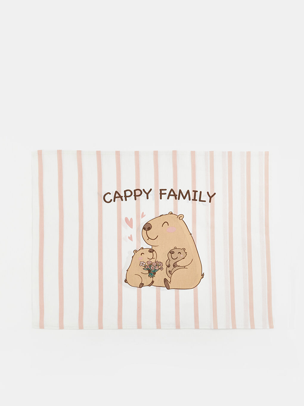 Karışık Hayvan Figürü Baskılı Çizgili Yastık Kılıfı 2'li 50x70 cm-2