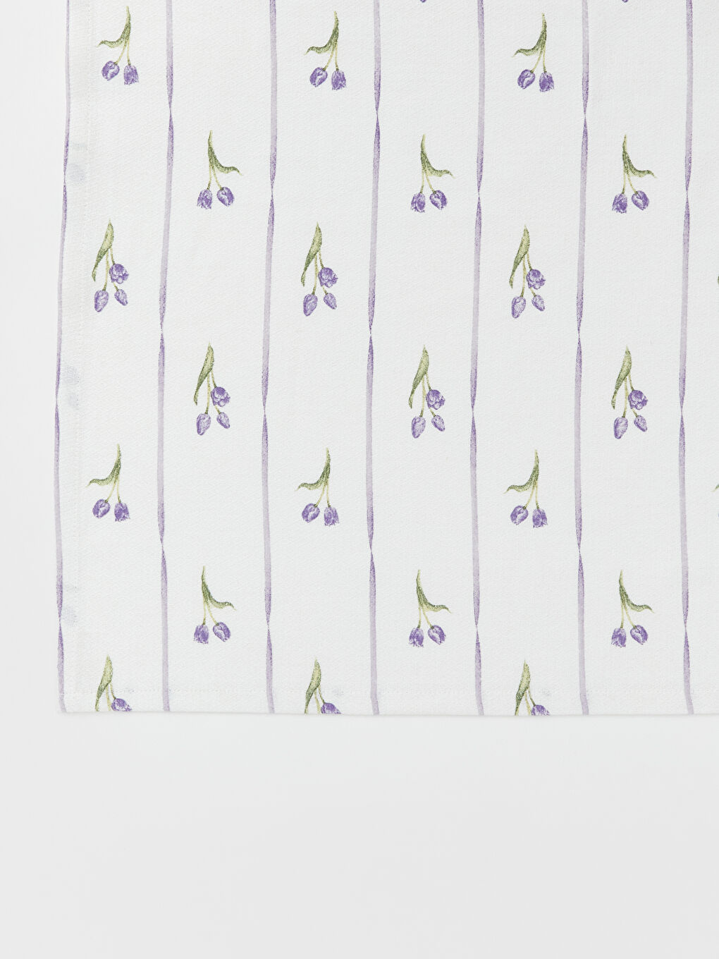 Karışık Çiçekli ve Çizgili Desenli Çift Kişilik Pike-2