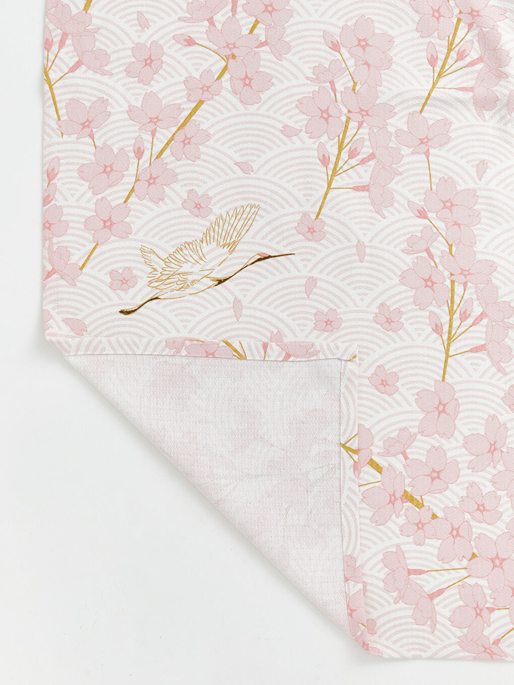 Karışık Çiçek Desenli Pamuklu Çift Kişilik Pike-5