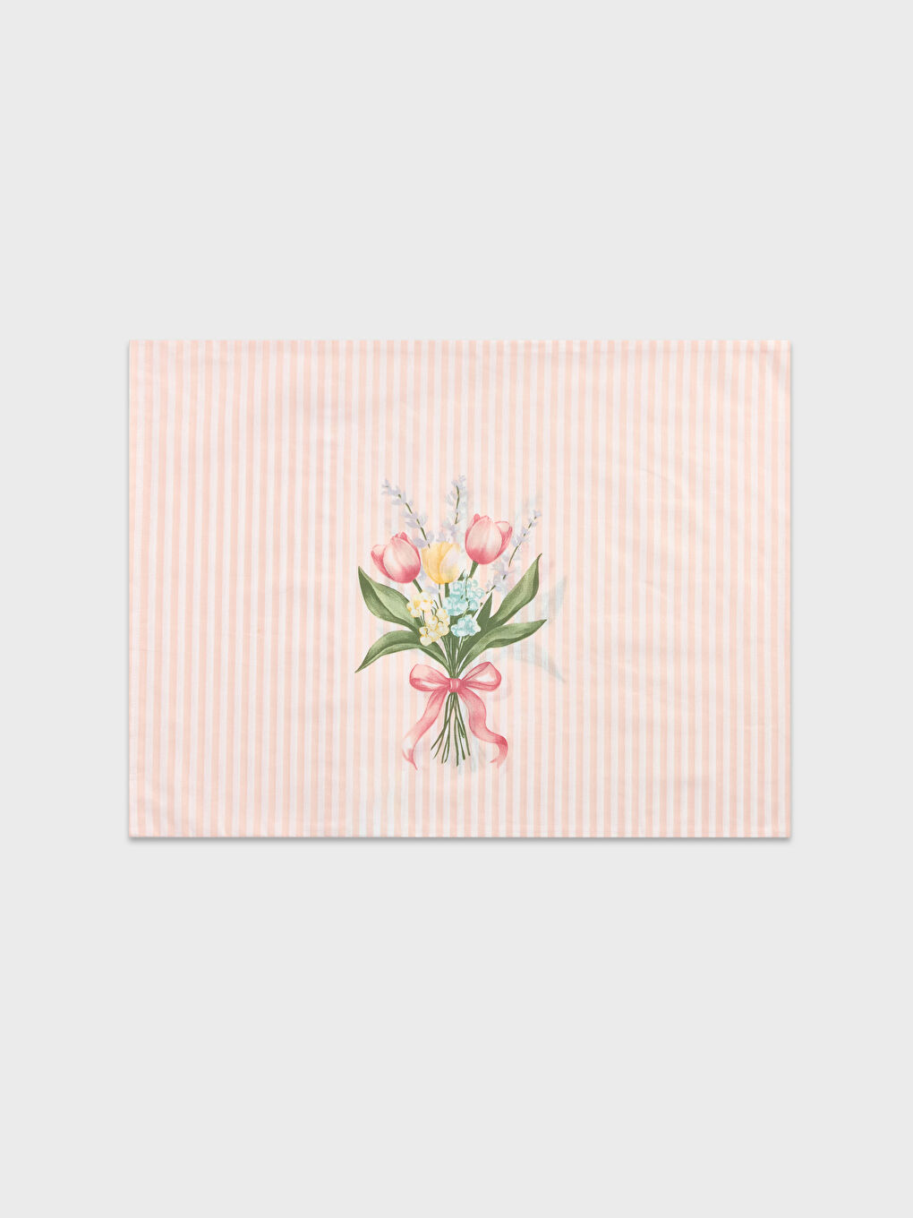 Pembe Çiçekli Çift Kişilik Nevresim Seti-4