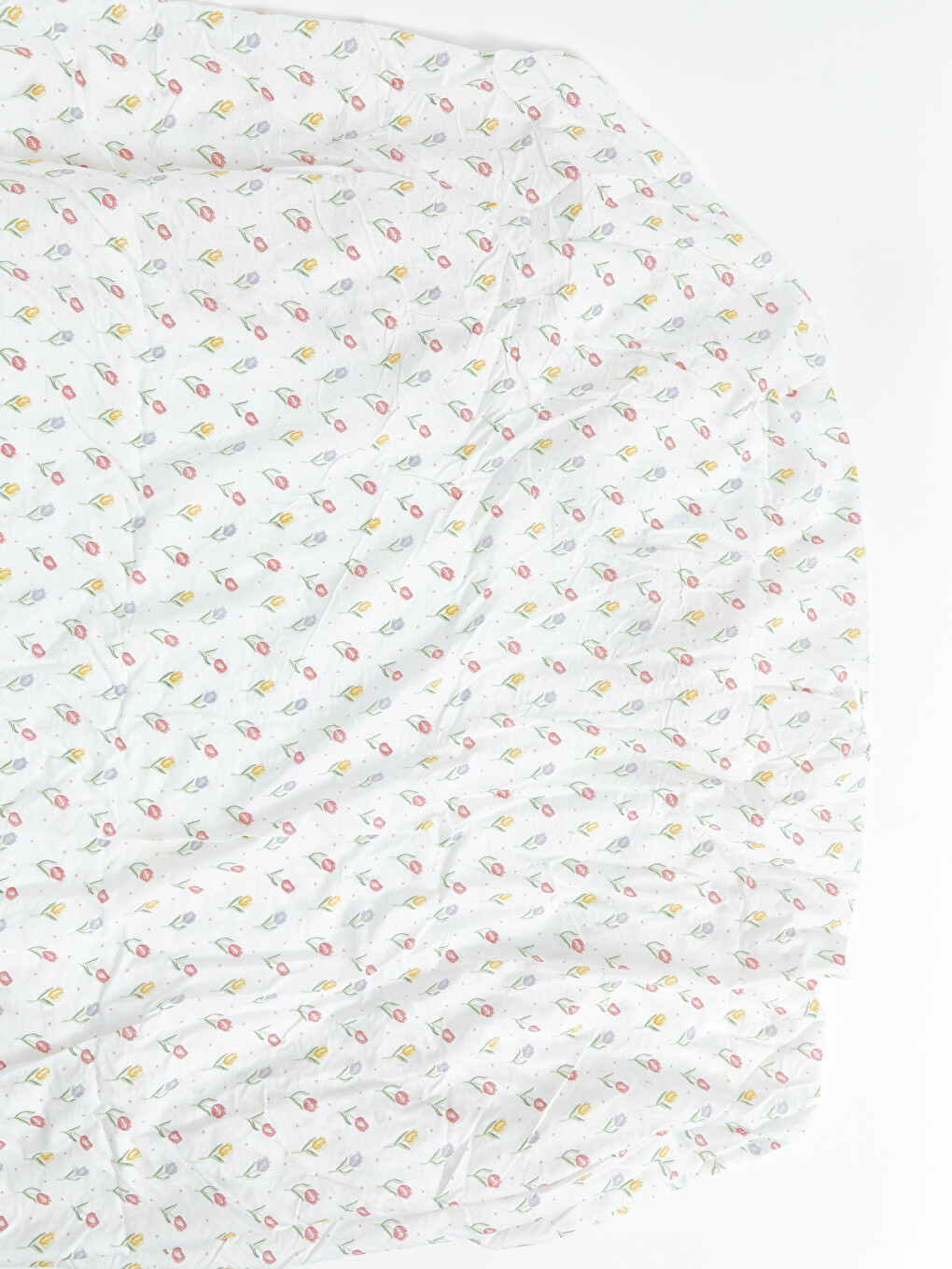 Floral Cotton Double Fitted Sheet-4