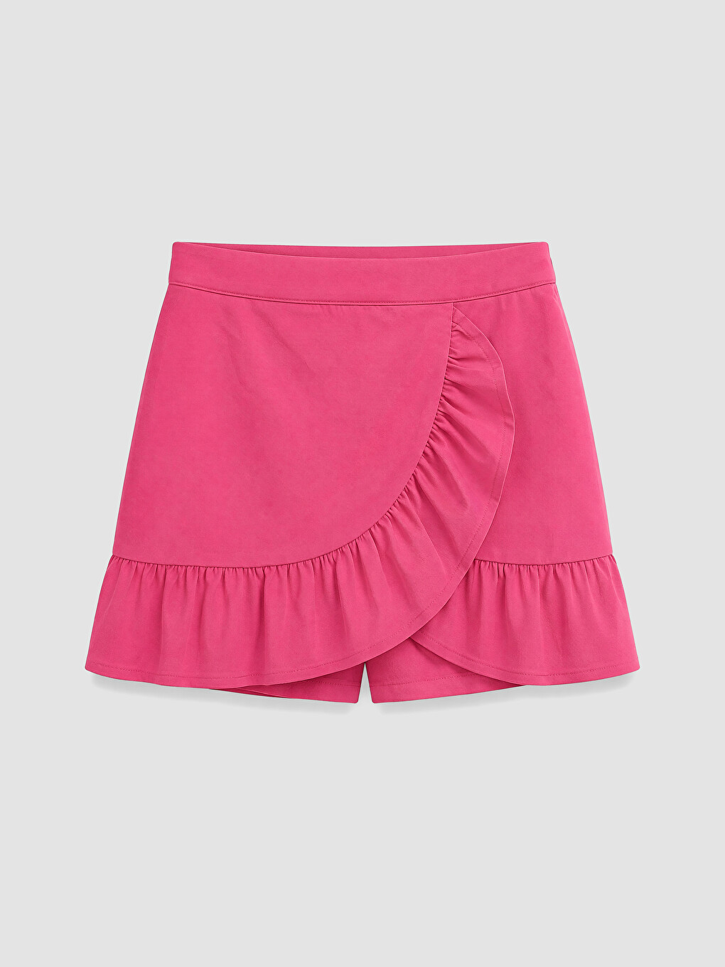 Girls' Ruffle Detailed Wrap Skort