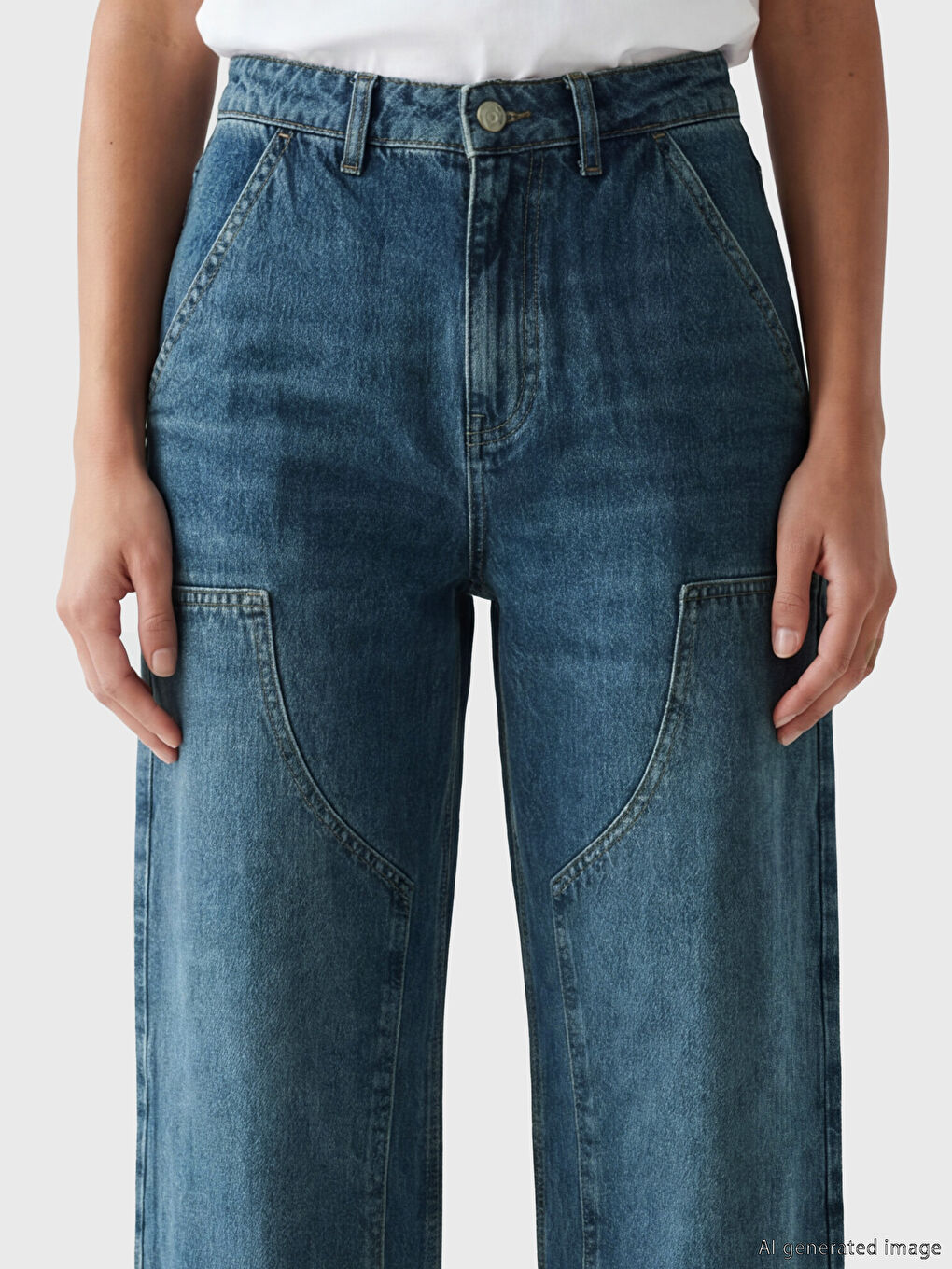 Ženske farmerke širokog kroja-2