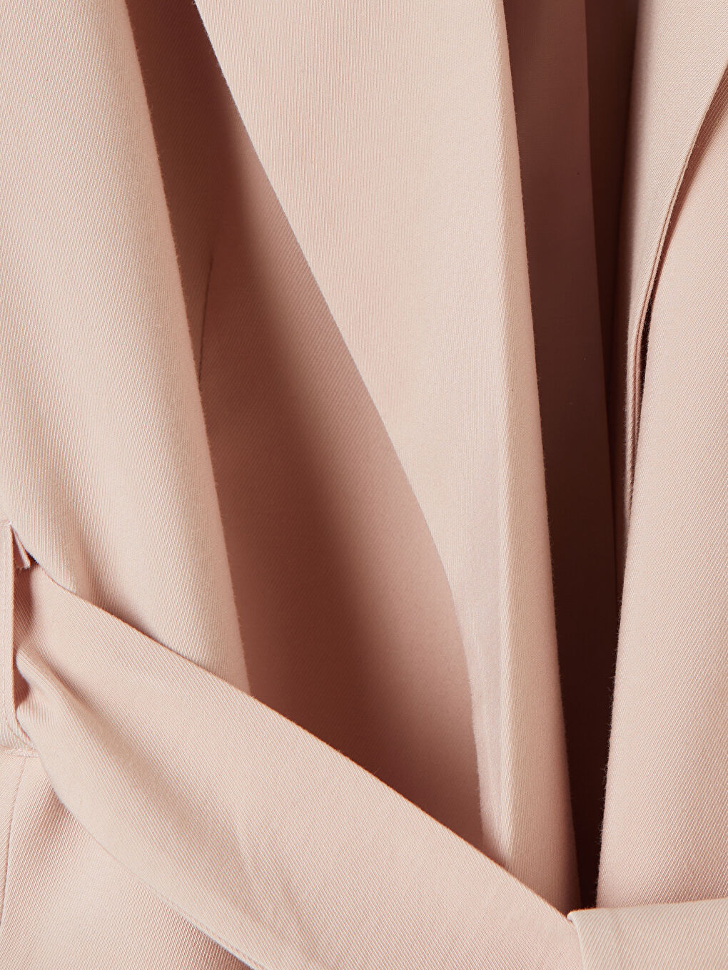 Pembe Beli Kuşaklı Kadın Blazer Ceket-2