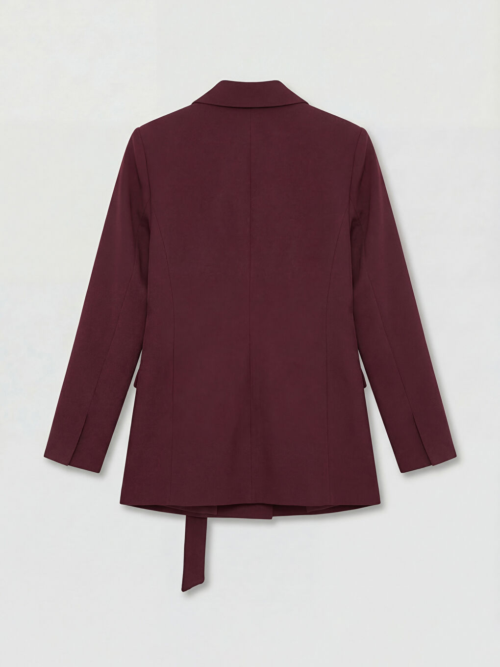 Bordo Kruvaze Yaka Kadın Blazer Ceket-1