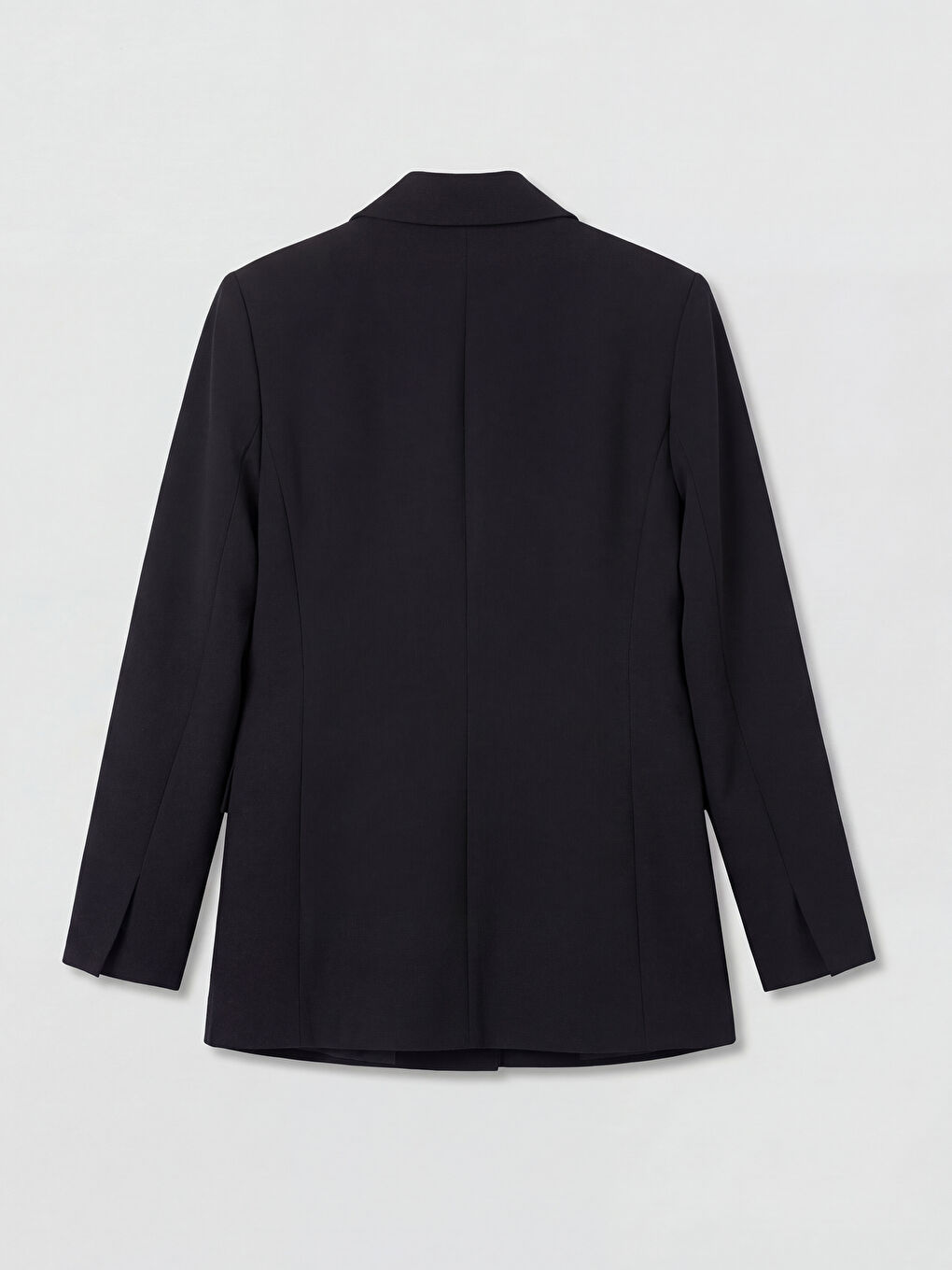 Siyah Kruvaze Yaka Kadın Blazer Ceket-1