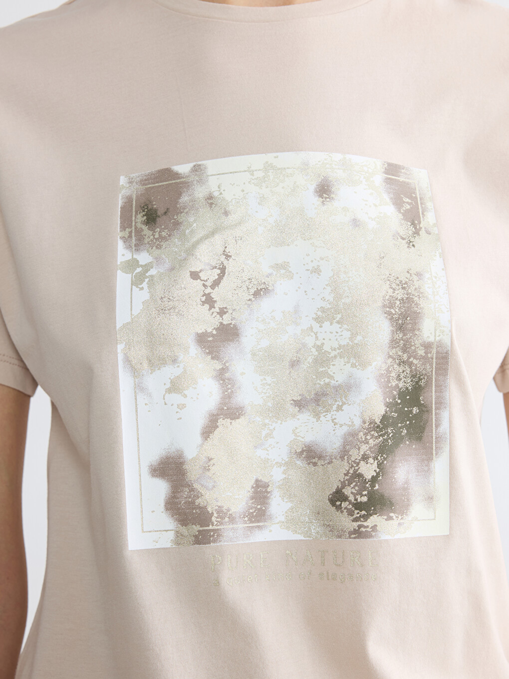 Crew Neck Printed Women's T-Shirt-5