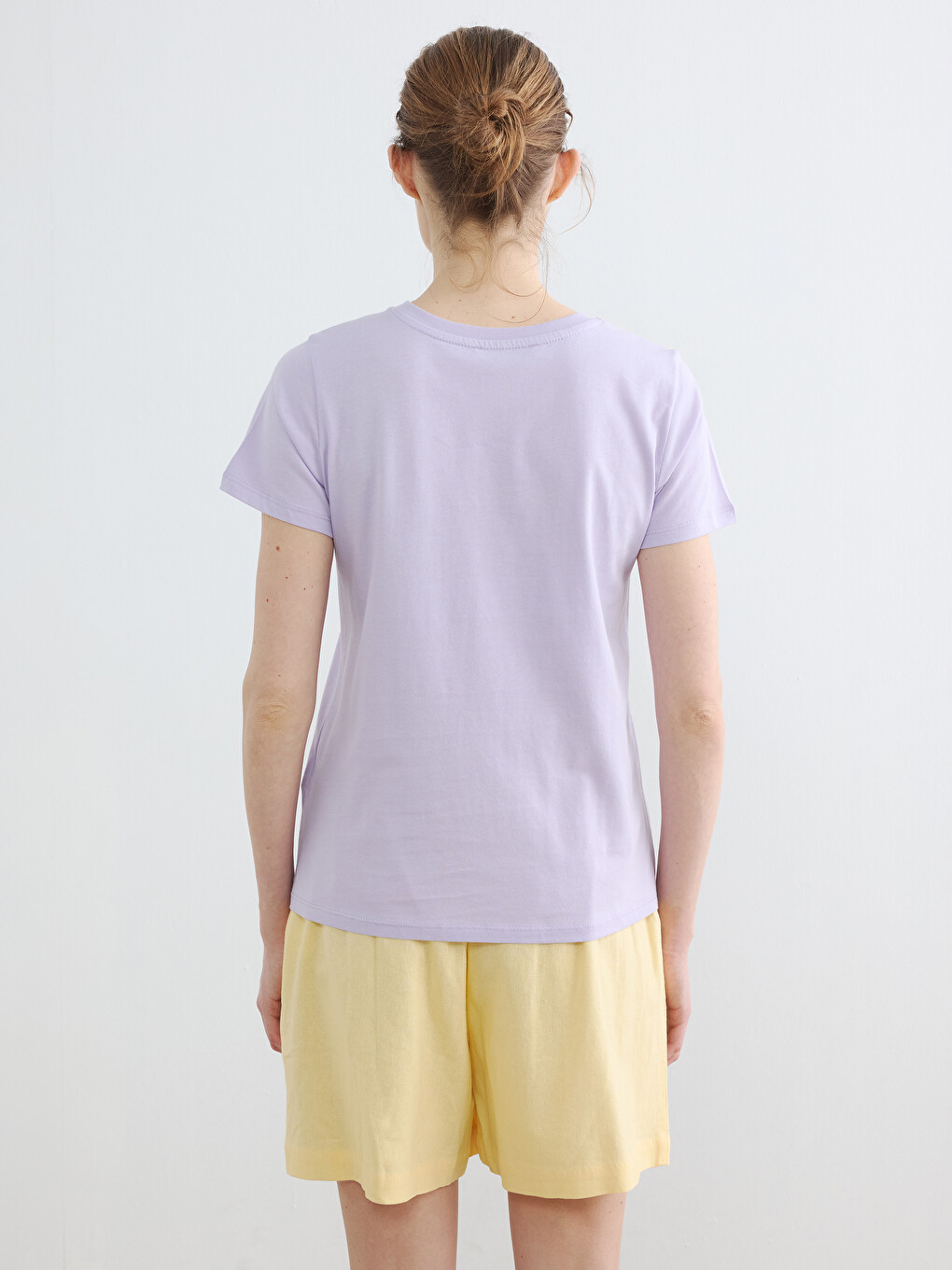 Crew Neck Printed Women's T-Shirt-7