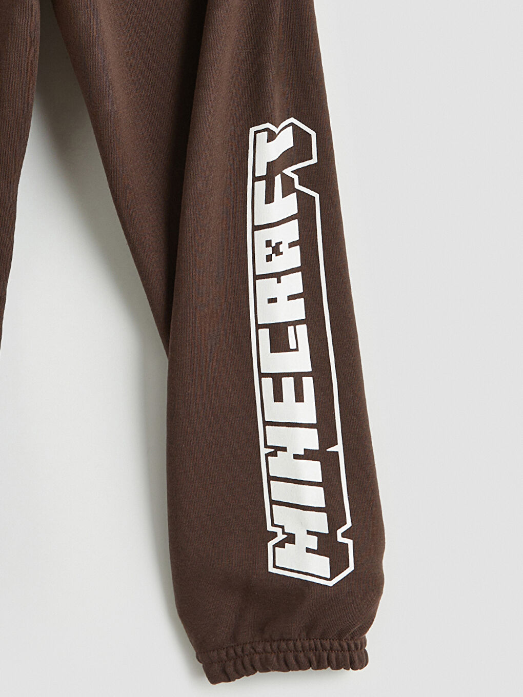 Kahverengi Minecraft Baskılı Erkek Çocuk Kalın Eşofman Takımı-3