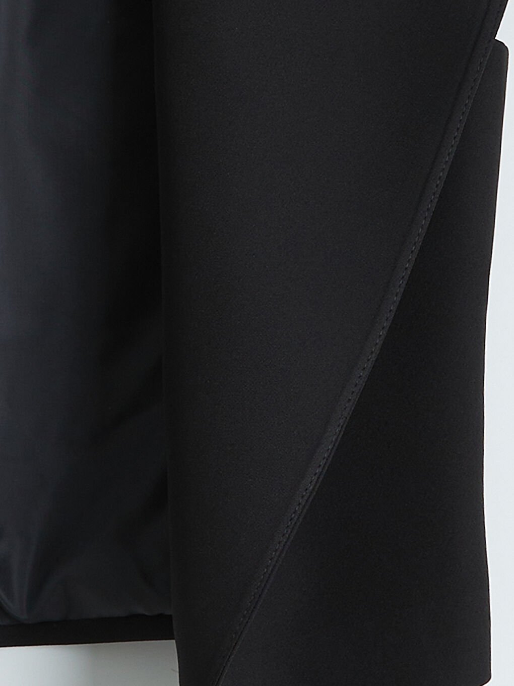 Siyah Bisiklet Yaka Kadın Klasik Yelek-2