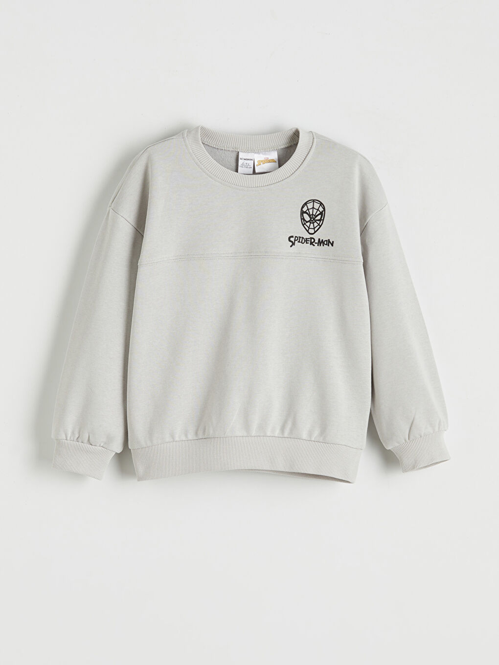 Gri Spider-Man Baskılı Erkek Çocuk Sweatshirt