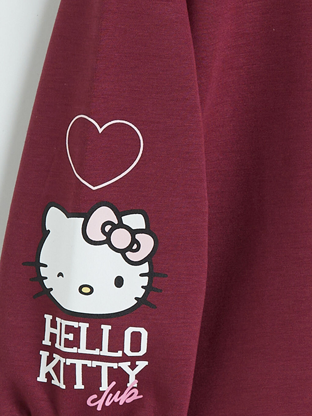 Bordo Hello Kitty Baskılı Kız Çocuk Takım-6