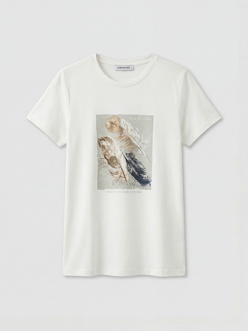 Woman ECRU T-Shirt-4