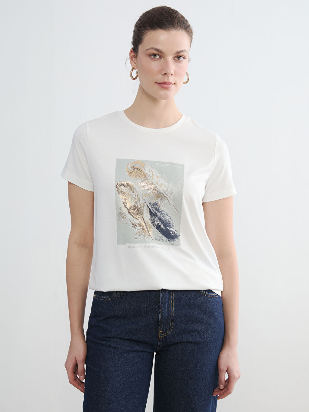 Woman ECRU T-Shirt