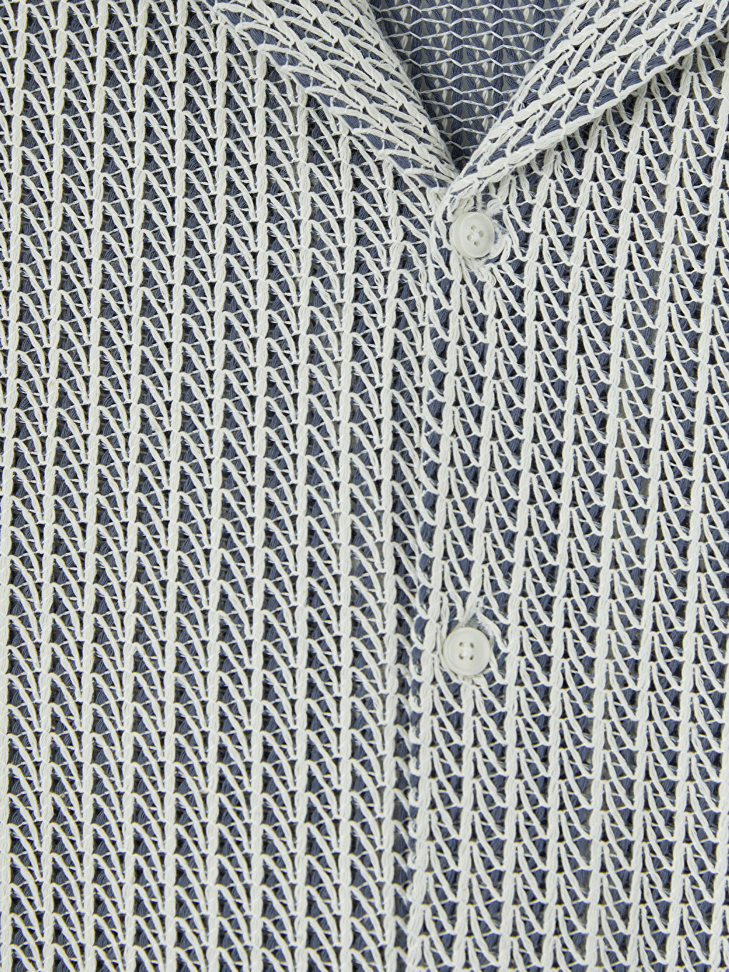 Beyaz Regular Fit Desenli Erkek Gömlek-2