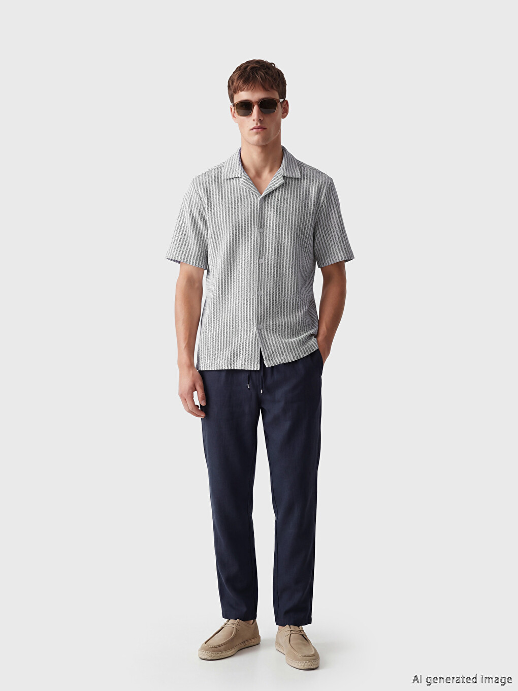 Regular Fit Patterned Men's Shirt-1