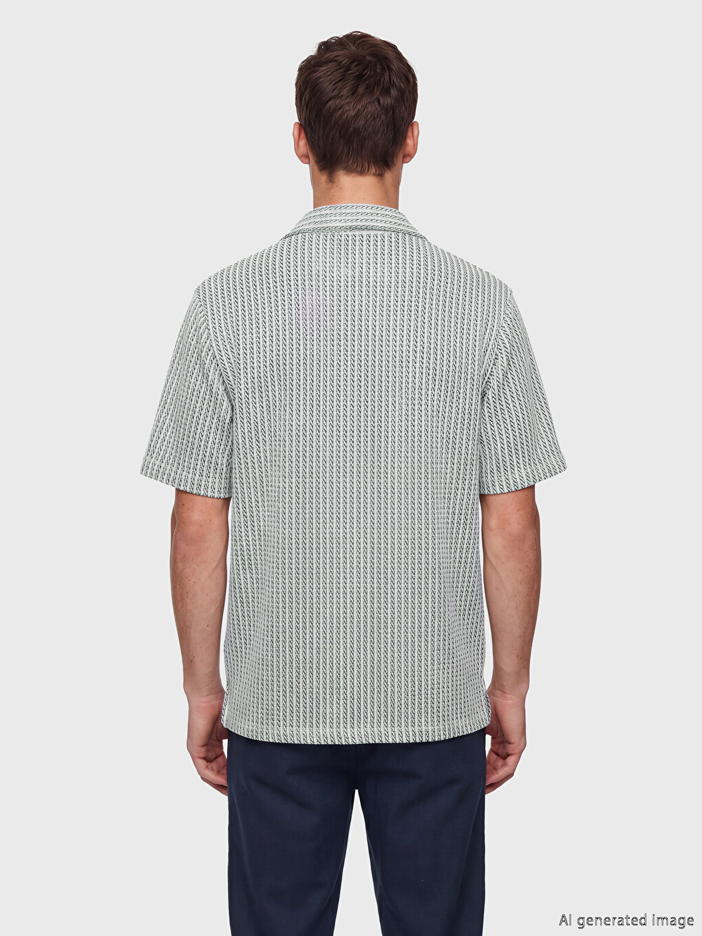 Regular Fit Patterned Men's Shirt-3