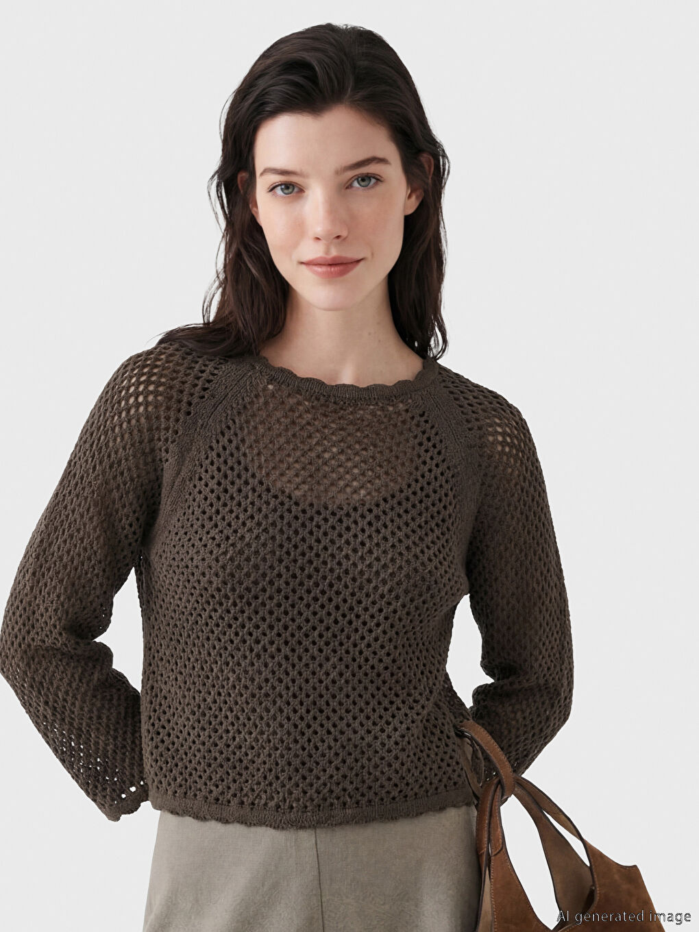 Woman BROWN Sweater