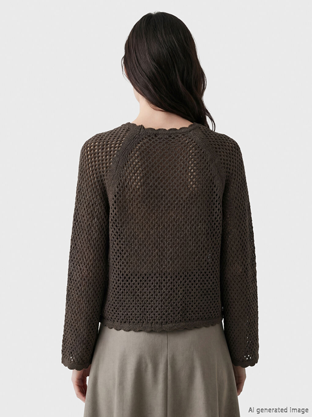 Woman BROWN Sweater-2
