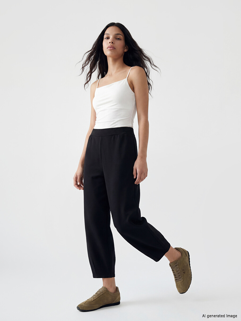 Pantaloni De Trening Negru Femeie