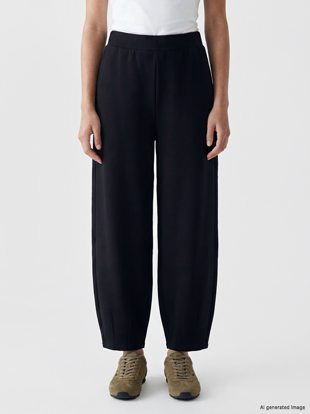 Pantaloni De Trening Negru Femeie-1