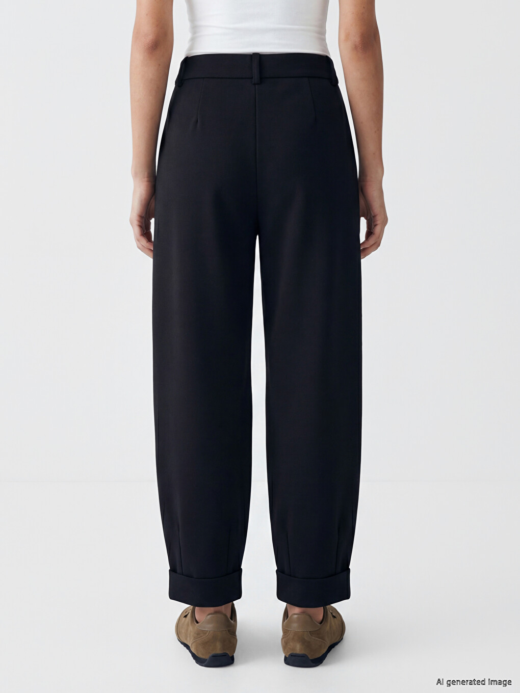 Pantaloni De Trening Negru Femeie-3