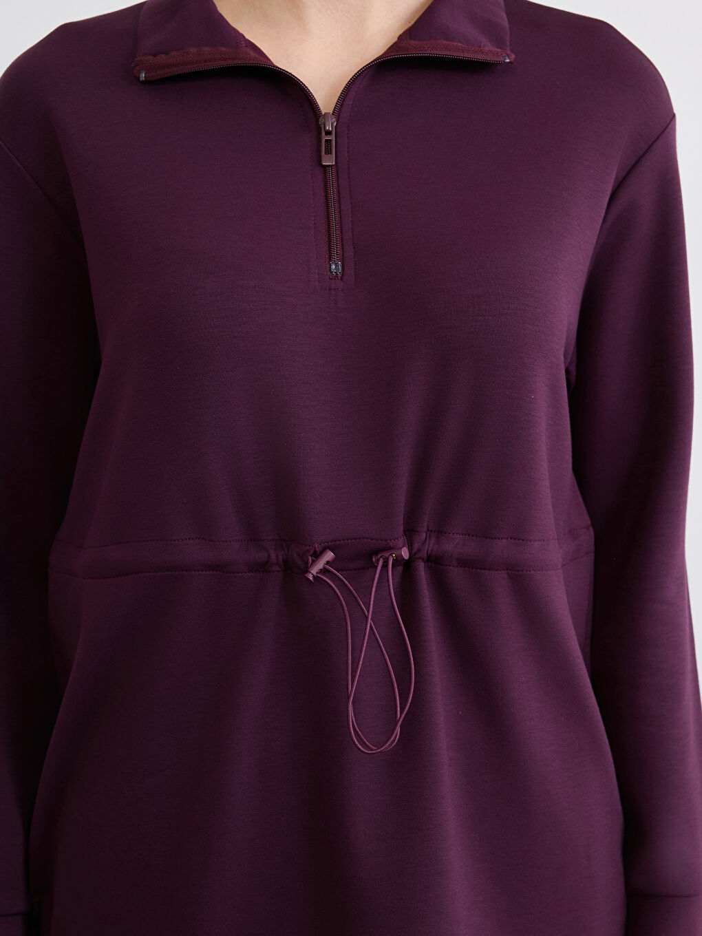 Mürdüm Soft Touch Oversize Kadın Sweatshirt Tunik-2